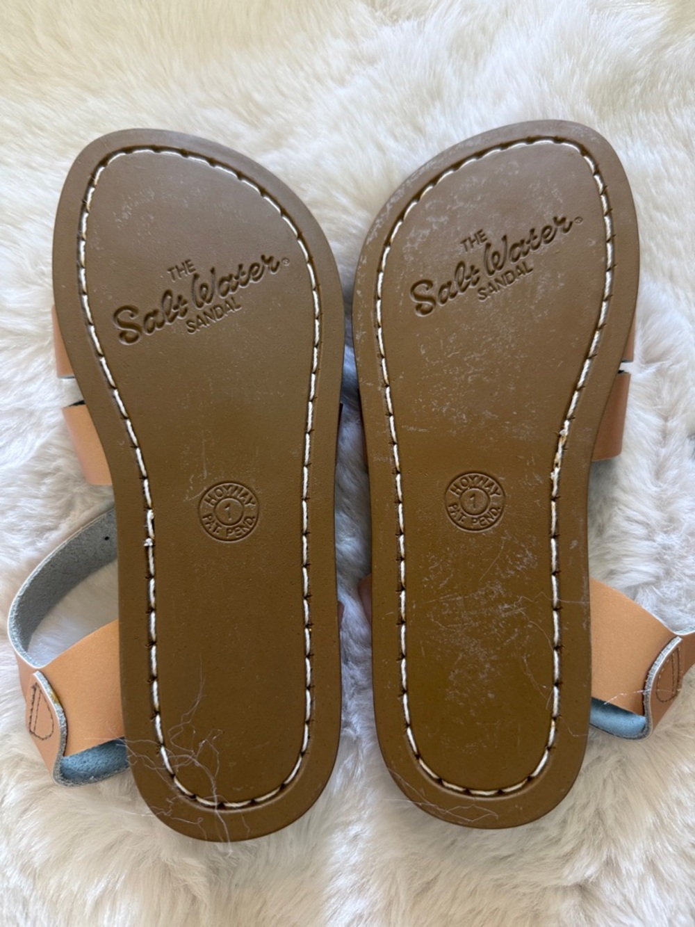Salt Water Sandals by Hoy Metallic Rose Gold Kids Strappy Sandals - Picture 2 of 3